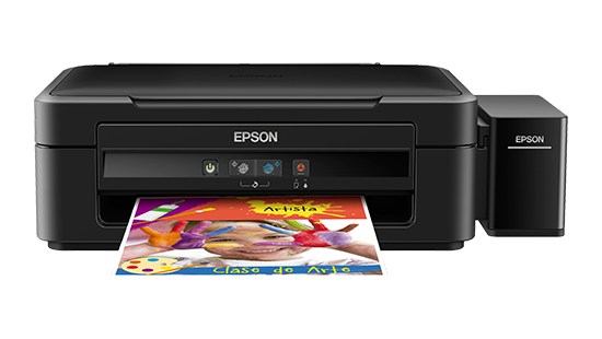 Epson EcoTank L380, Inyección de tinta, Impresión a color, 5760 x 1440 DPI, Copia a color, A4, Negro